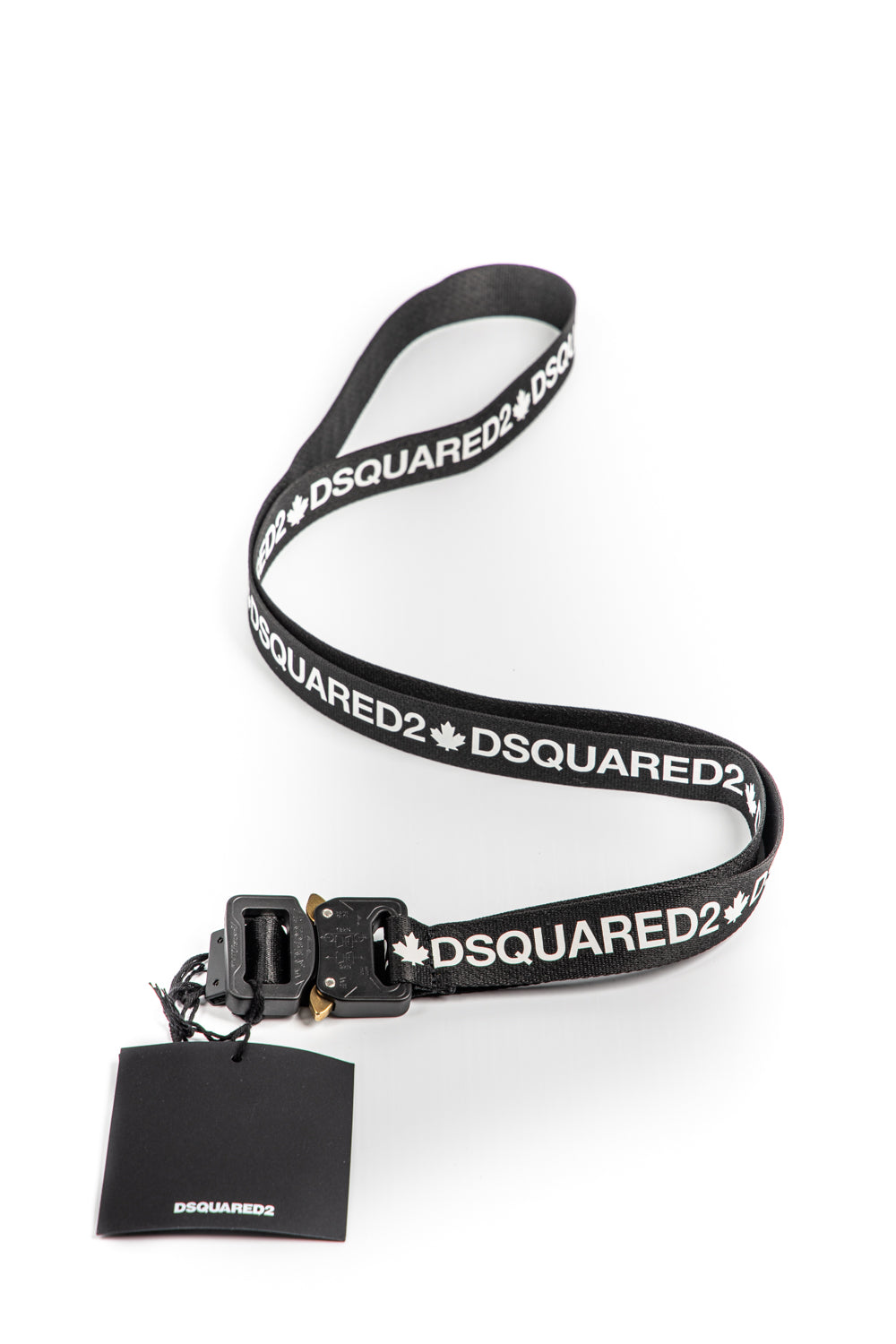 Dsquared2 Cintura In Nastro Con Doppio Logo