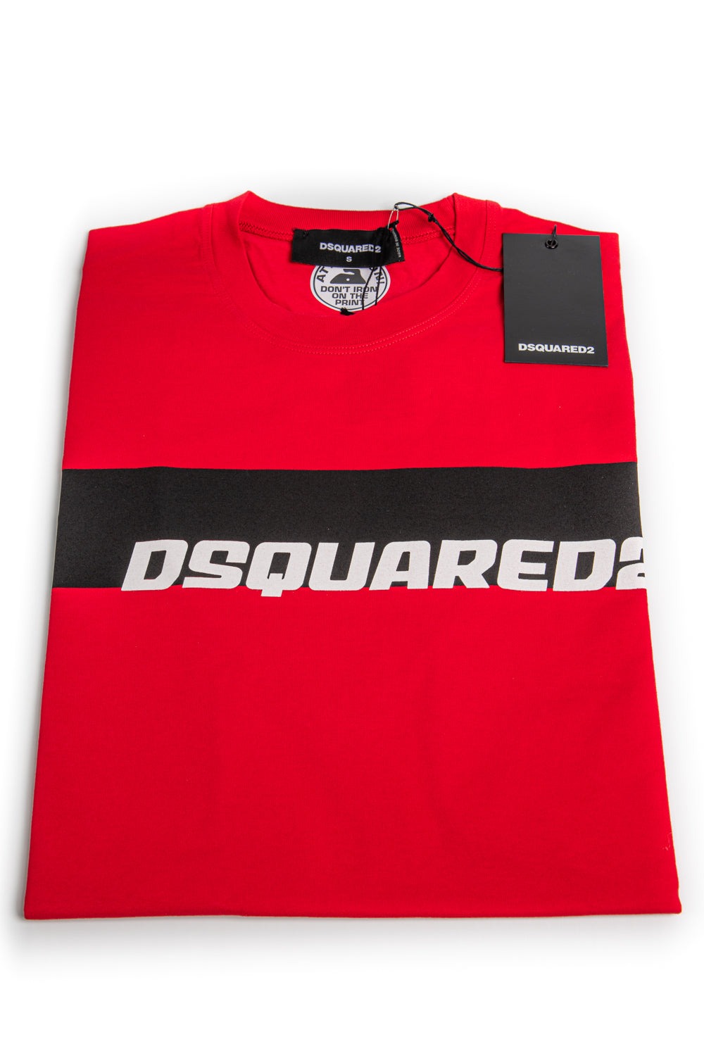 Dsquared2 T Shirt Rossa Con Logo