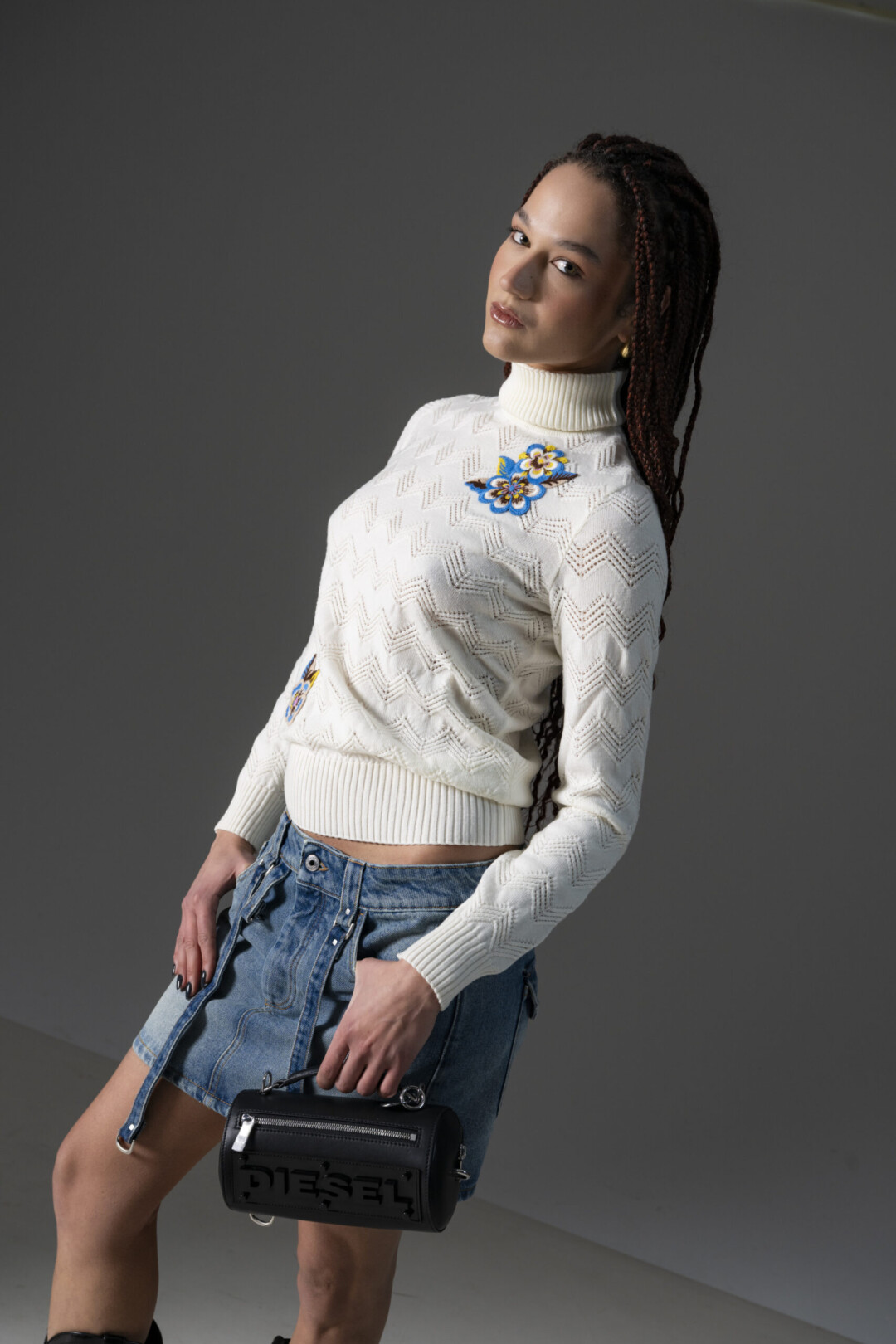 Diesel Borsa Mini in Pelle con Logo