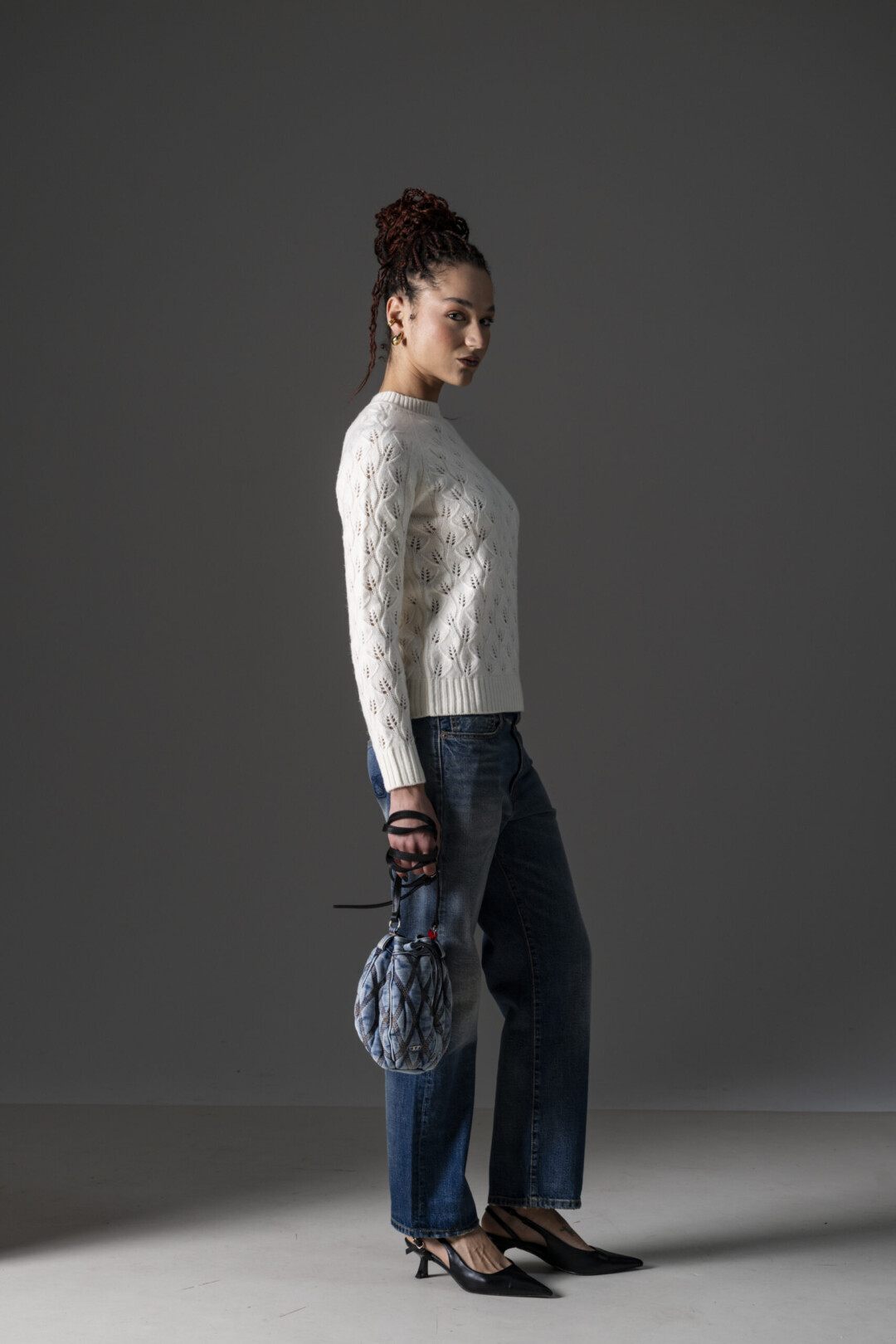 Diesel Zainetto con Logo in Denim