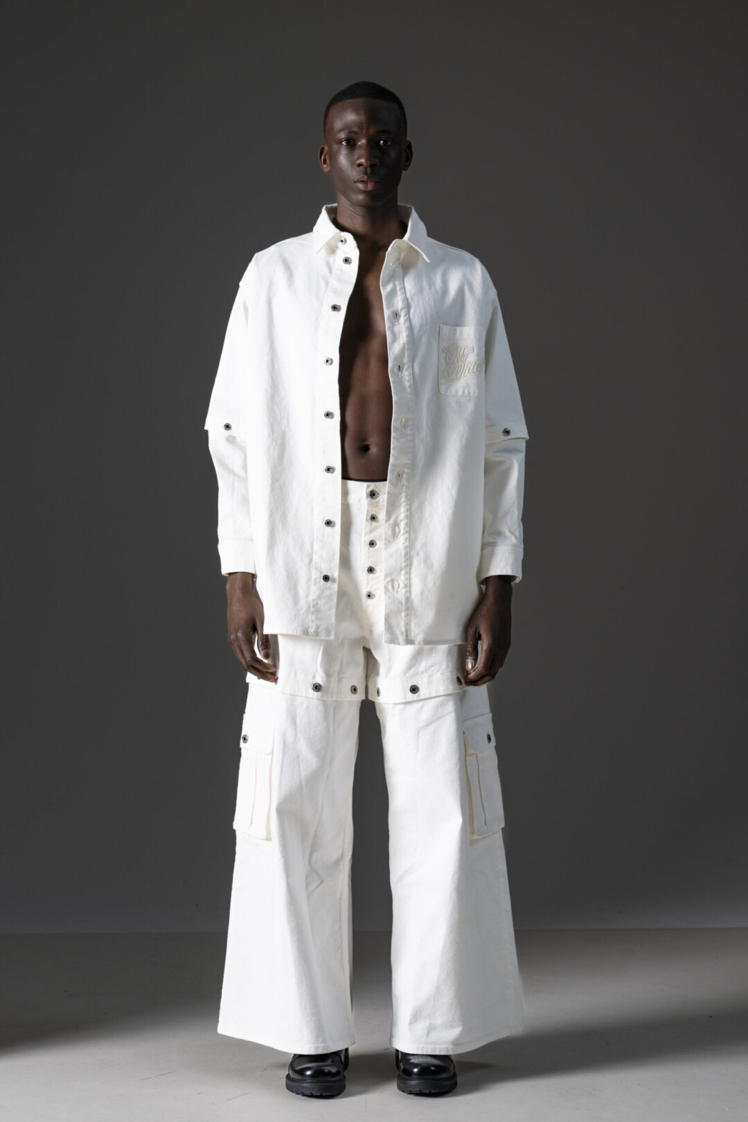 Off White Giacca Camicia 90sLogo