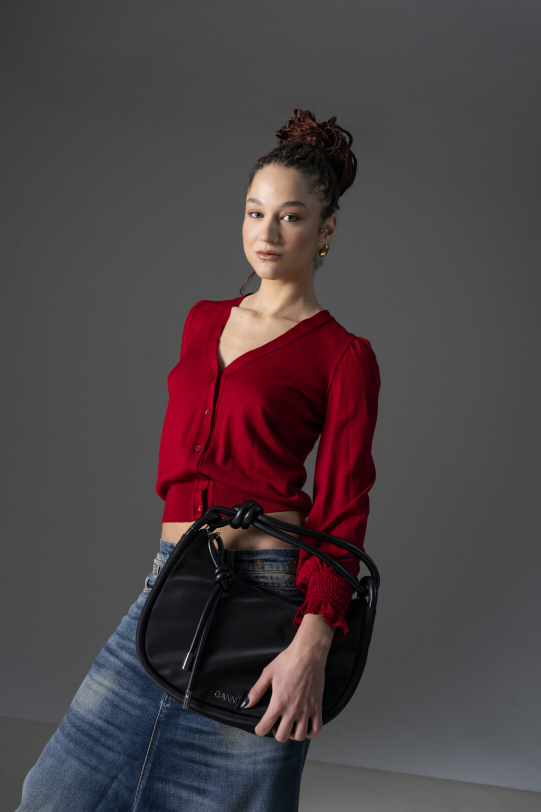 Ganni Borsa Tote Con Manico