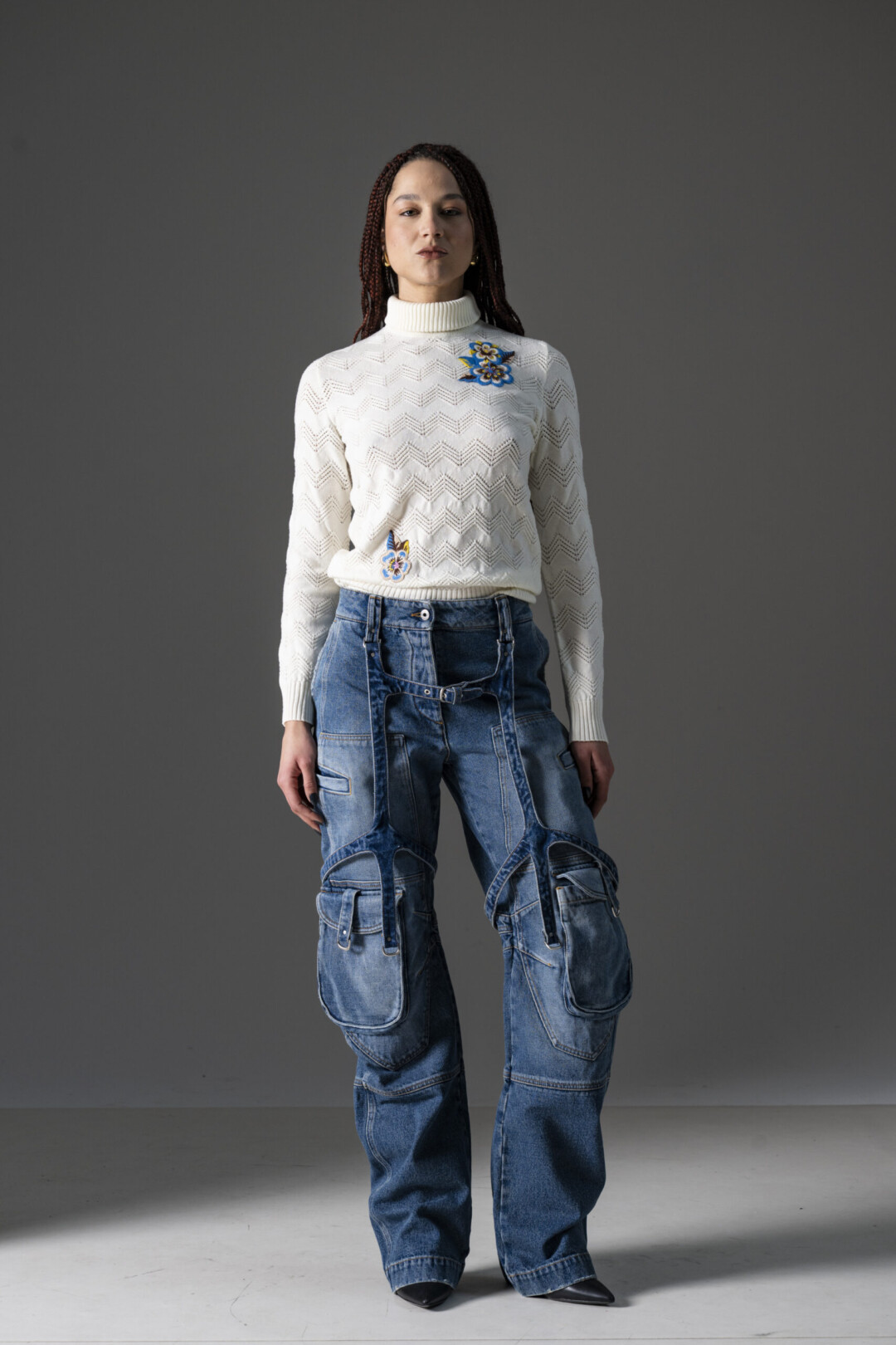 Off White Jeans Cargo Oversize