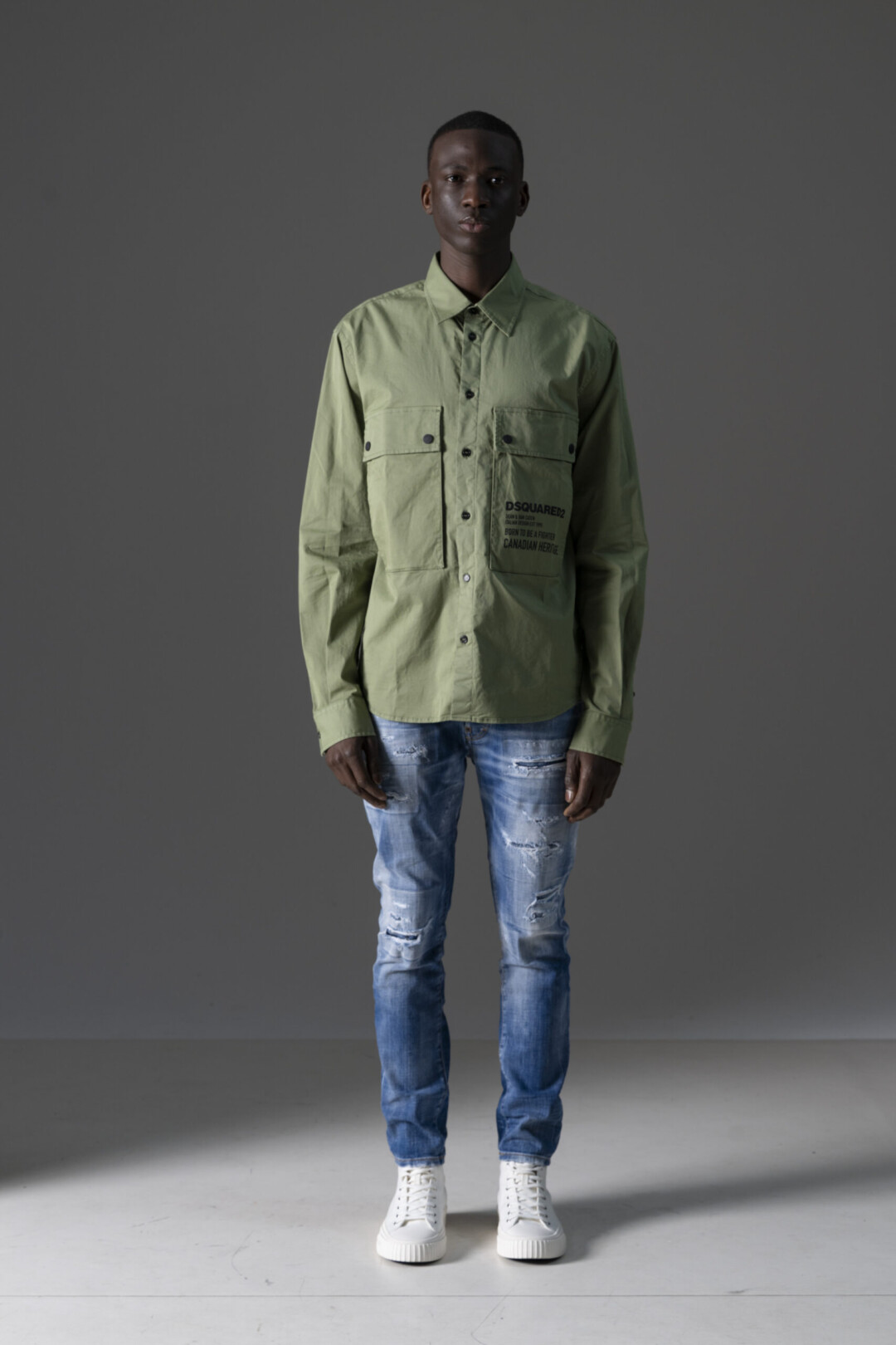 Dsquared2 Camicia Utility con Logo