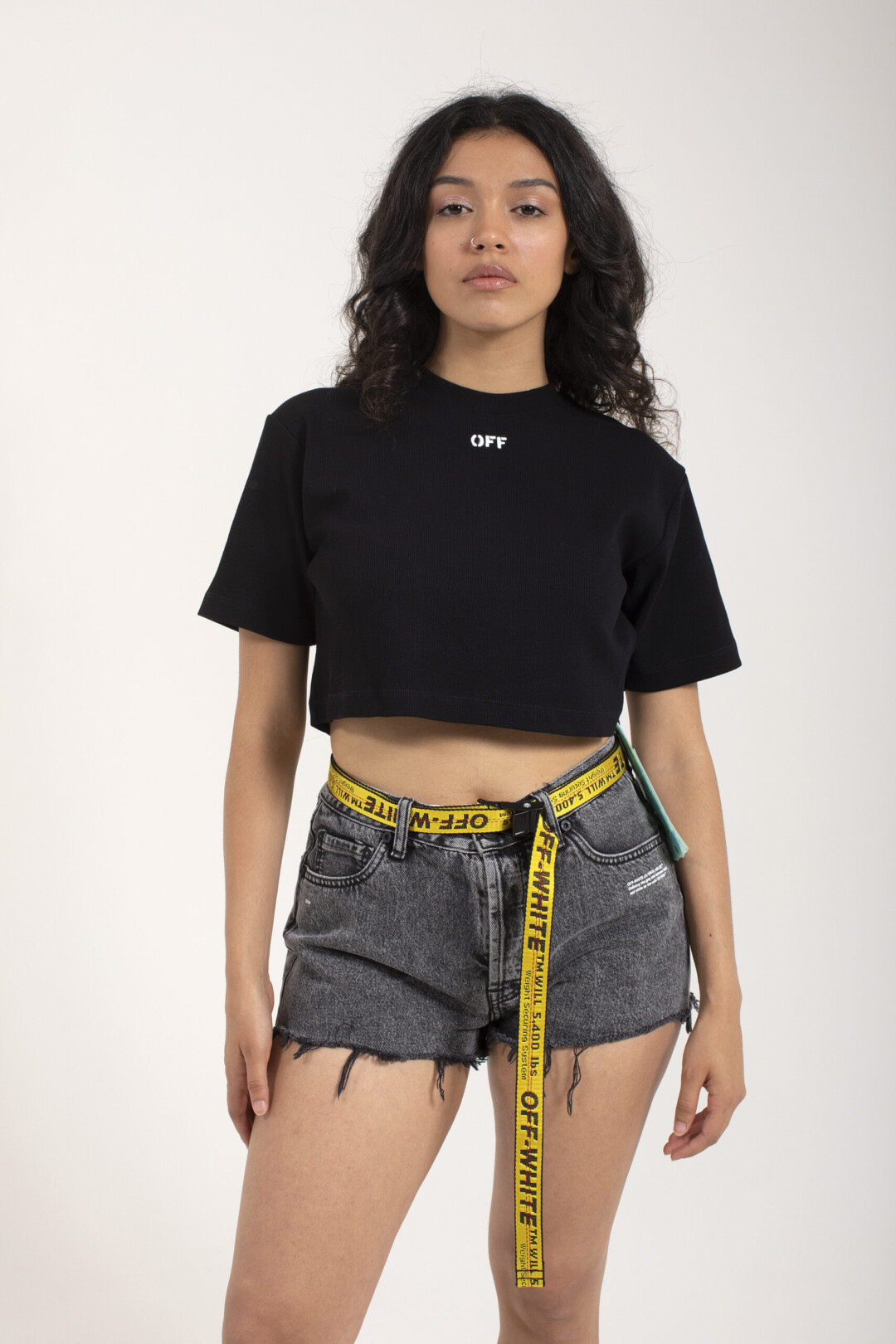 Off White T Shirt In Cotone Con Logo