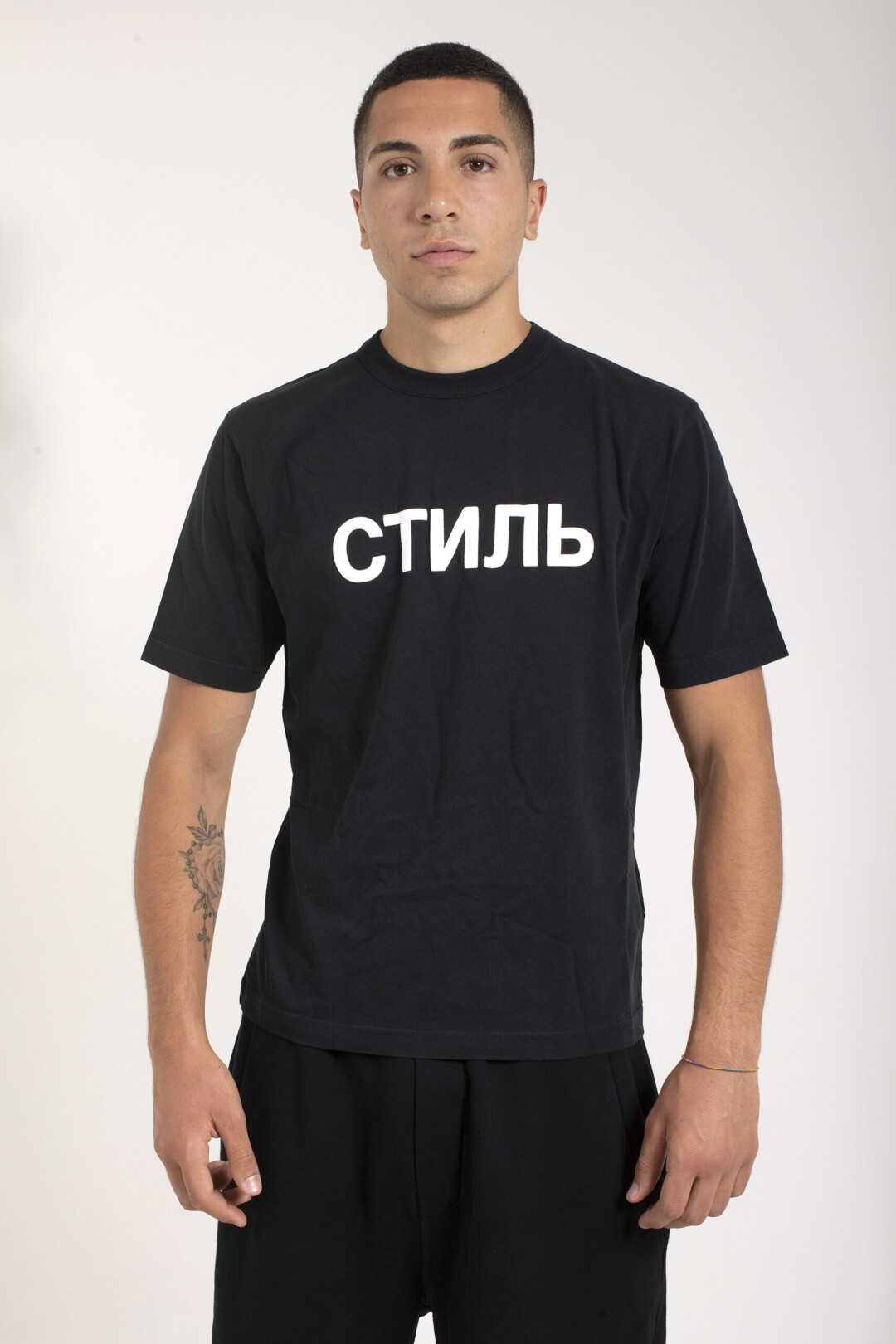 Heron Preston T Shirt Con Logo "СТИЛЬ"