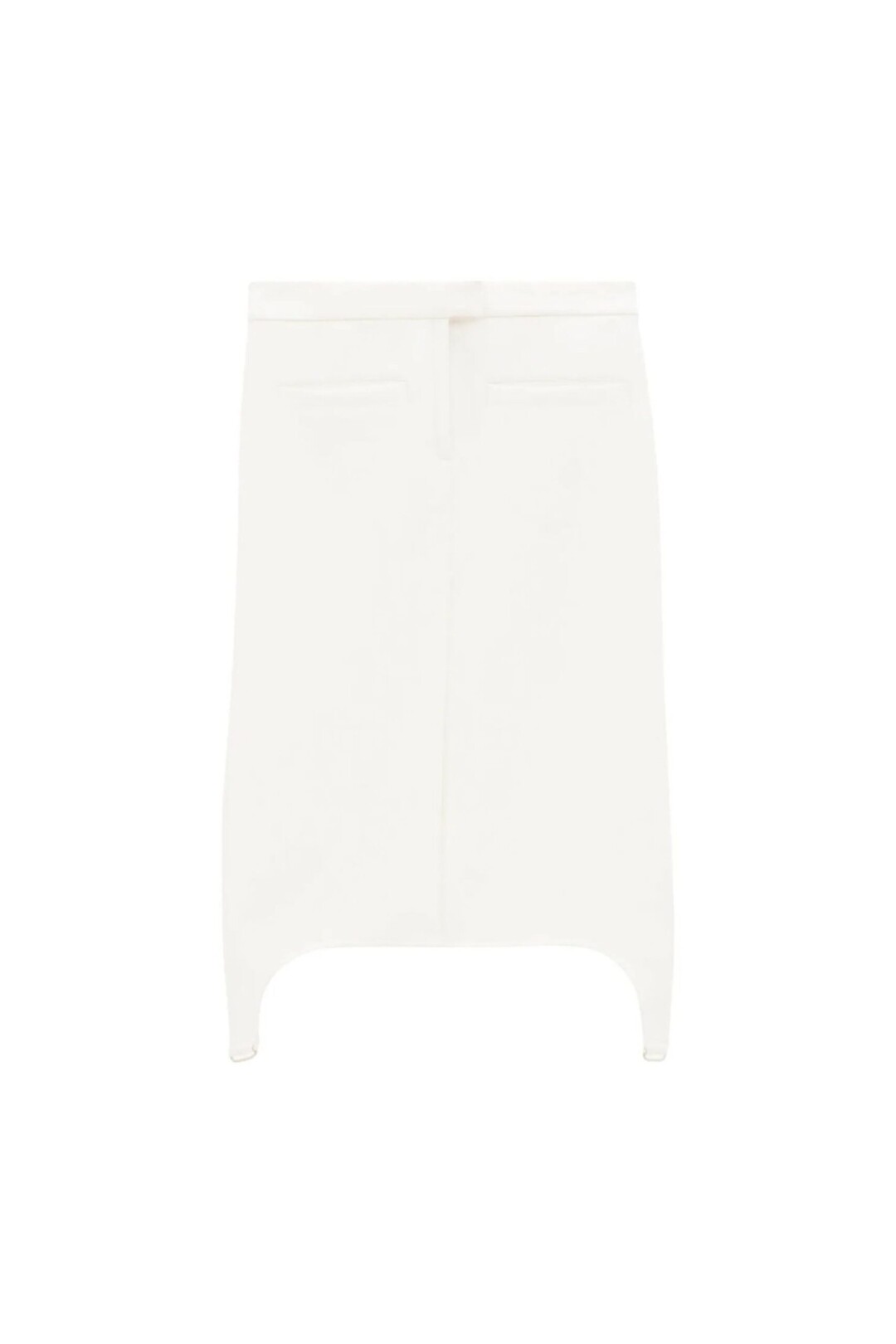 Courrèges Gonna midi con bretelle