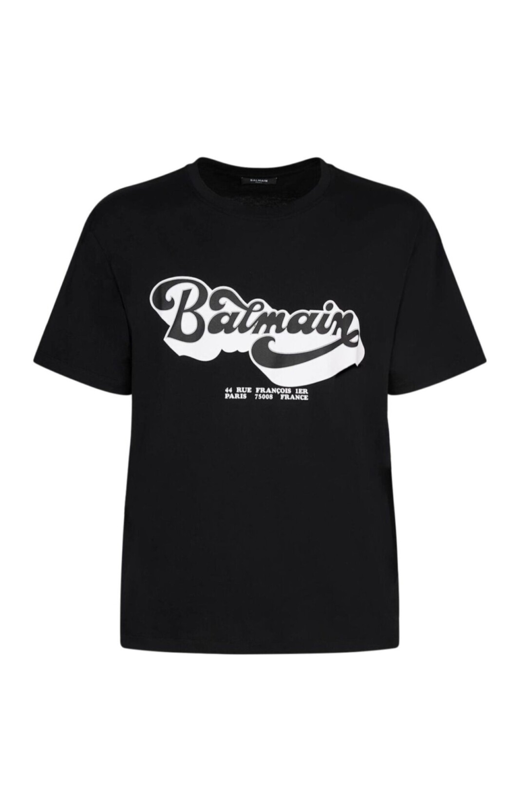Balmain Paris T Shirt Con Stampa Anni 70