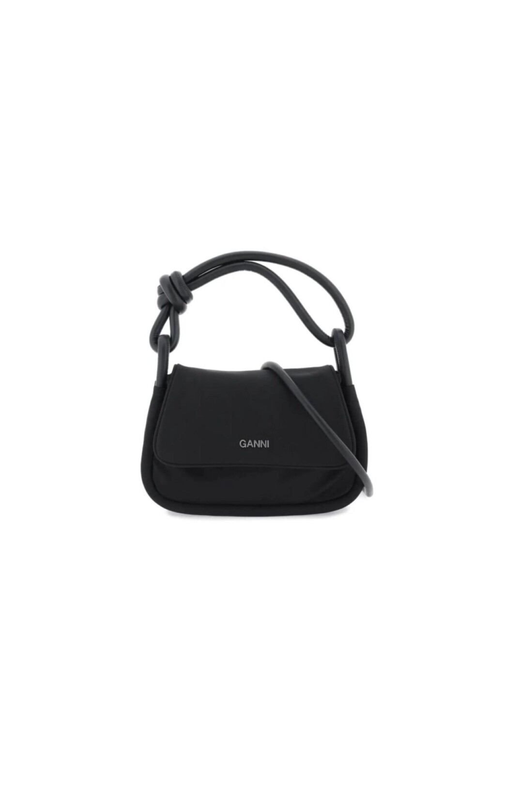 Ganni Borsa a Mano Knot Flap Over