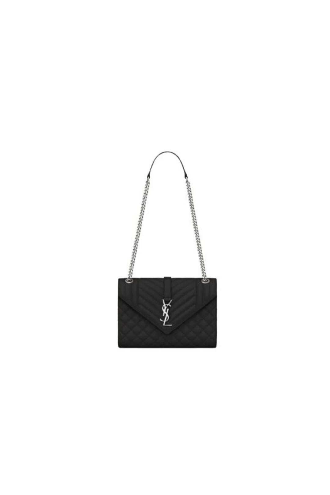Saint Laurent Borsa Envelope Media In Pelle Trapuntata