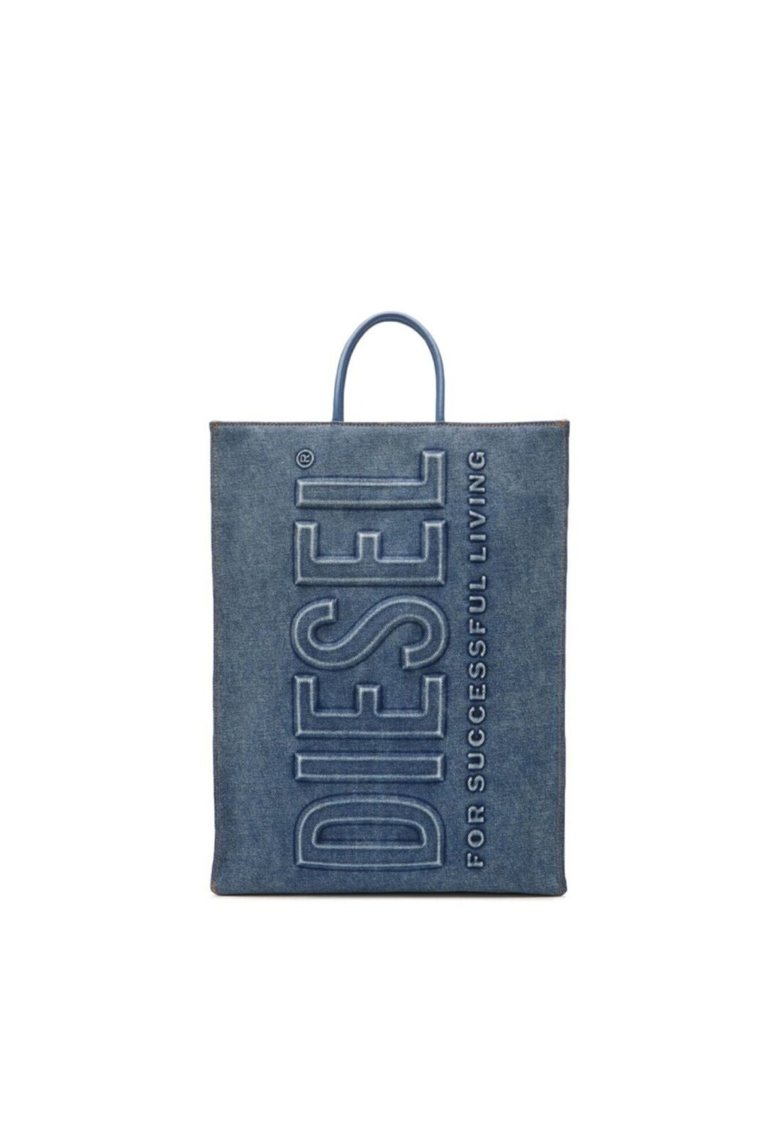 Diesel Borsa Tote in Denim Blu