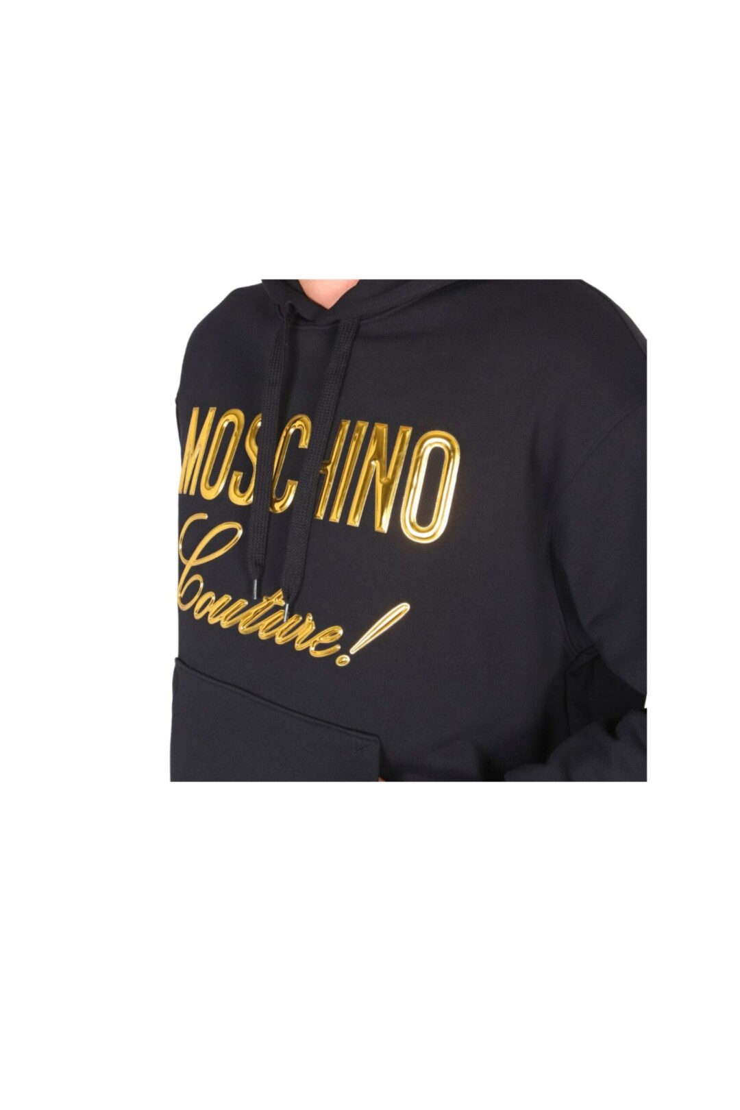 Moschino Felpa con Logo effetto metallizzato