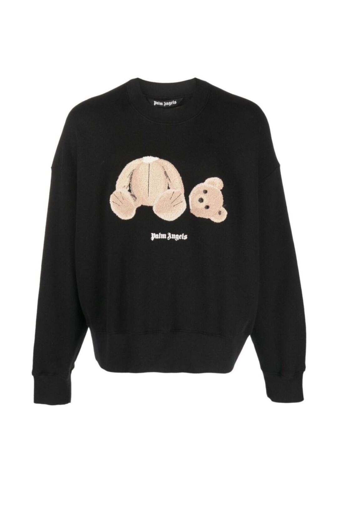 Palm Angels Felpa Con Orso In Cotone