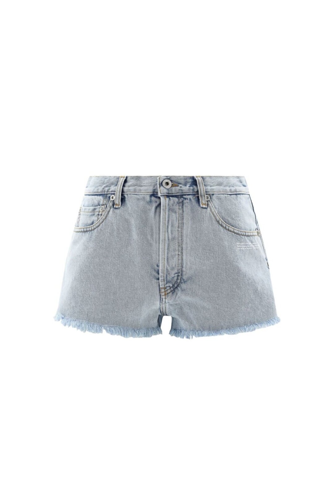 Off White Shorts Chiaro In Cotone