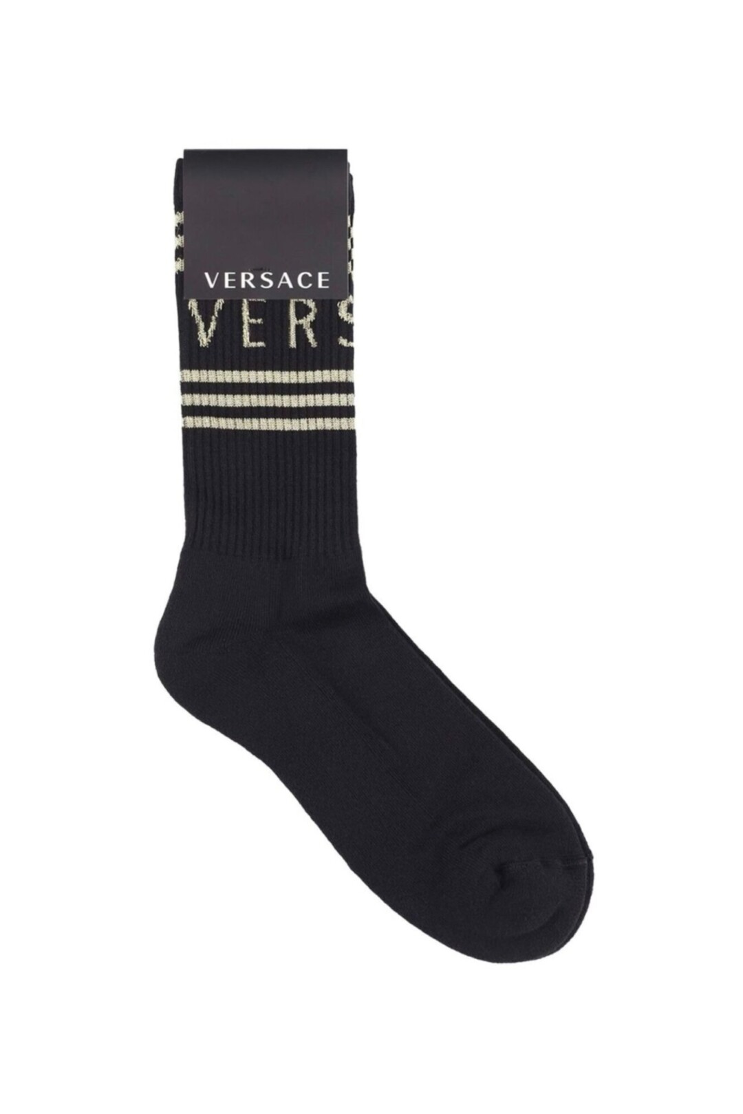 Versace Calzini Con Logo In Oro