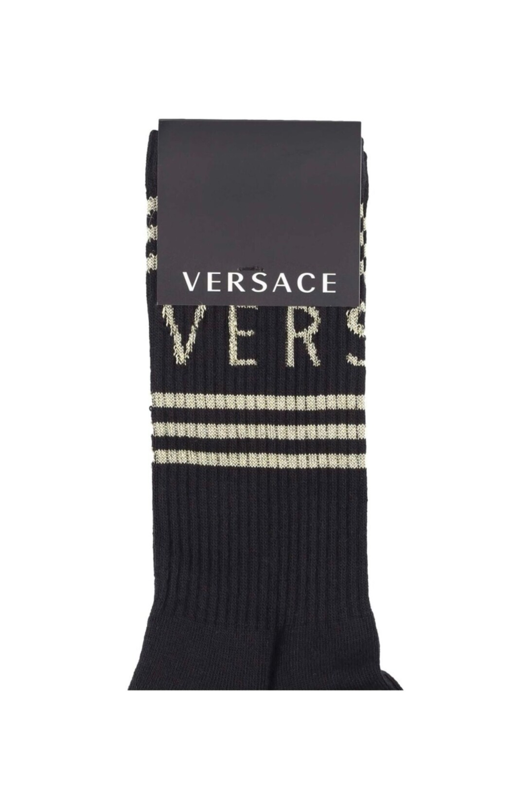 Versace Calzini Con Logo In Oro