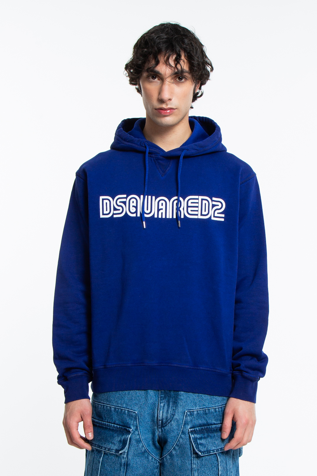 Dsquared2 Felpa Con Logo In Jersey