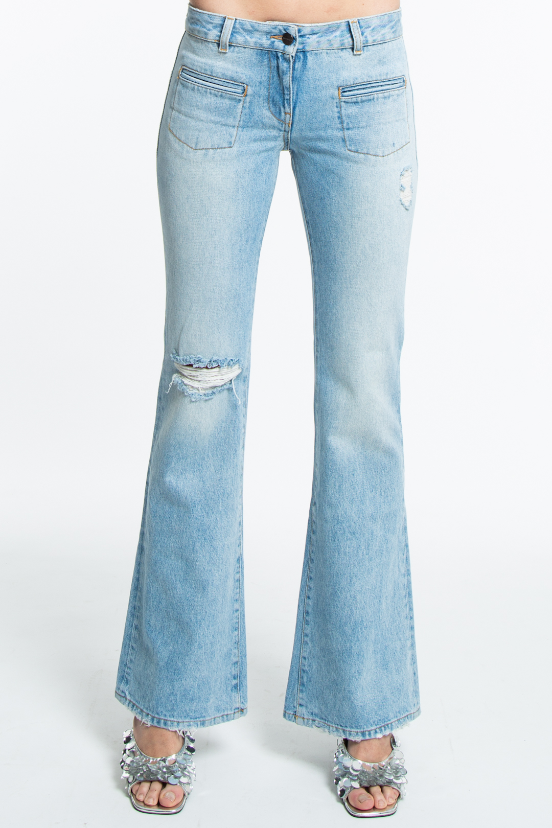 Palm Angels Jeans Svasati In Denim