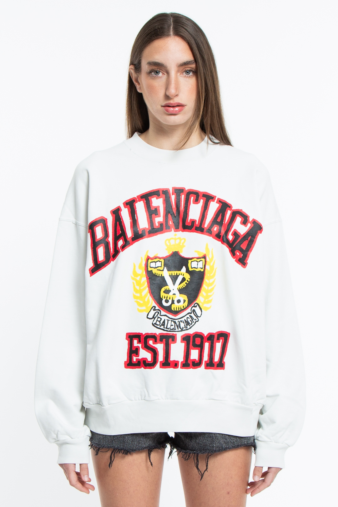 Balenciaga Felpa College Con Logo