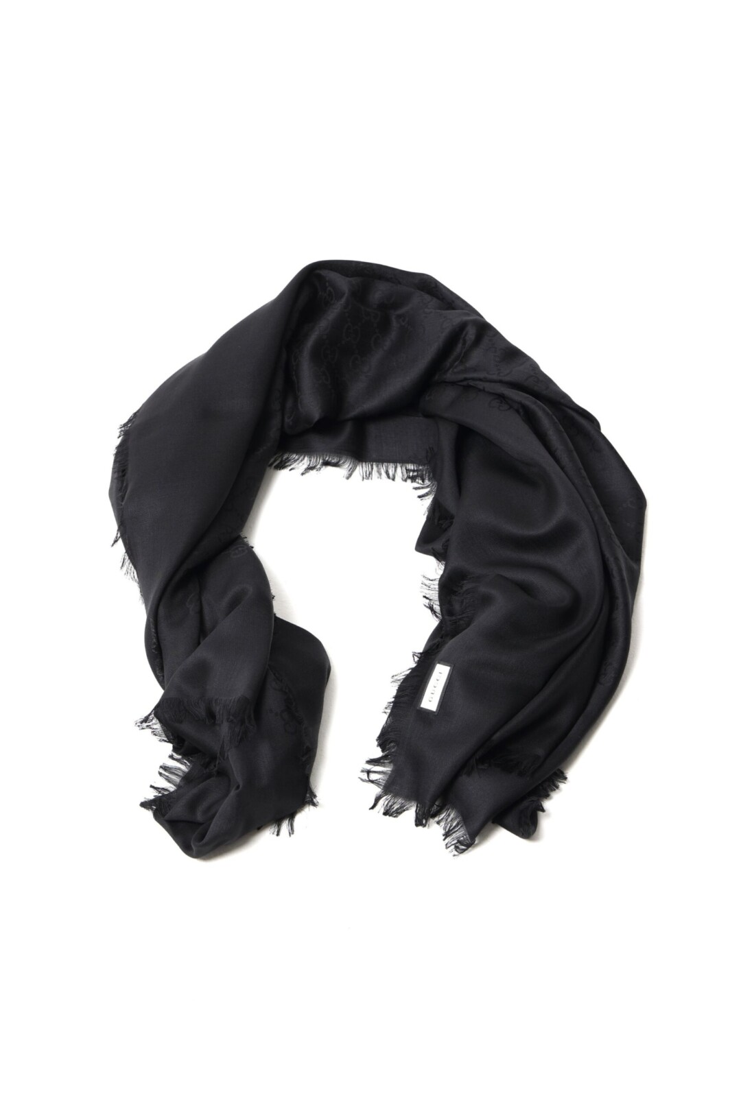 Gucci Scialle in Lana con Motivo doppia G