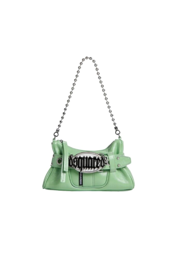 Dsquared2 Borsa Gotica a tracolla con Logo verde