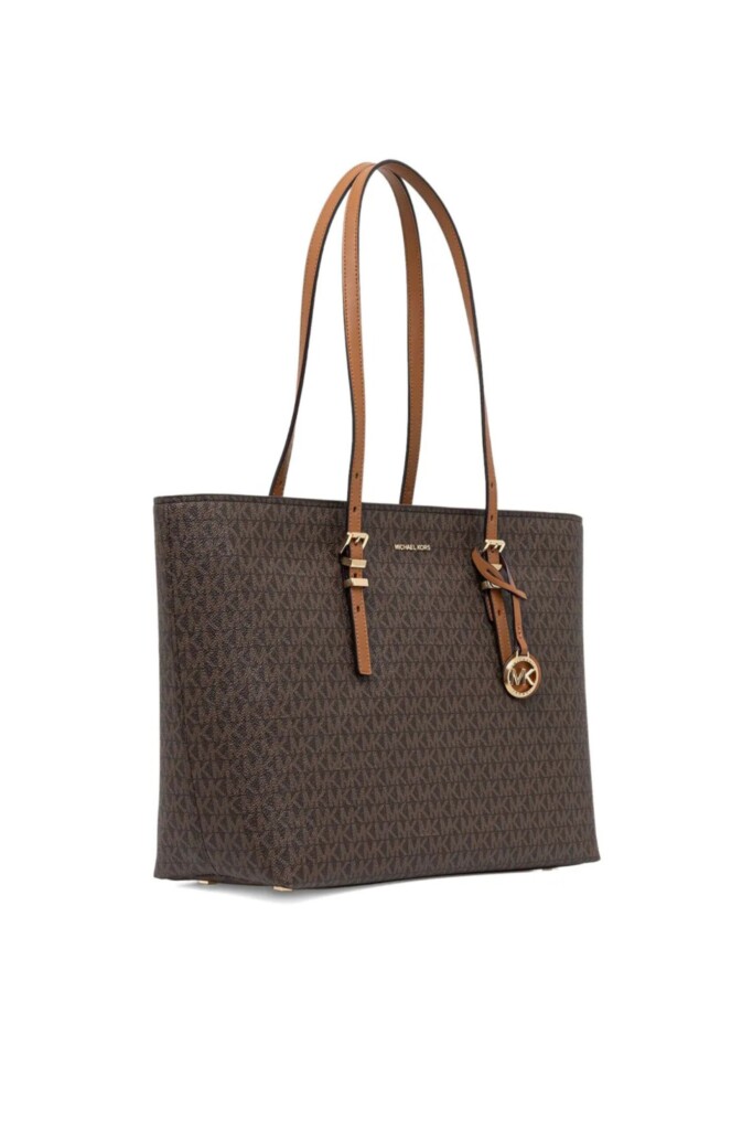 Michael Kors Borsa Tote Monogram vista tre quarti