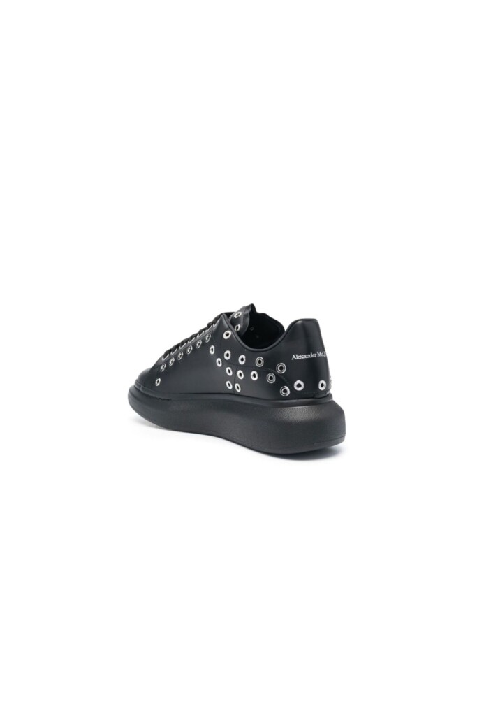 Alexander Mcqueen Sneakers Ovesize in Pelle nere vista retro