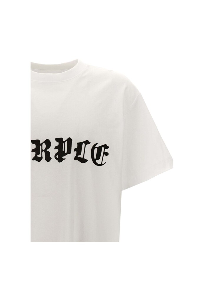 Purple Brand T shirt Gothic con Logo zoom