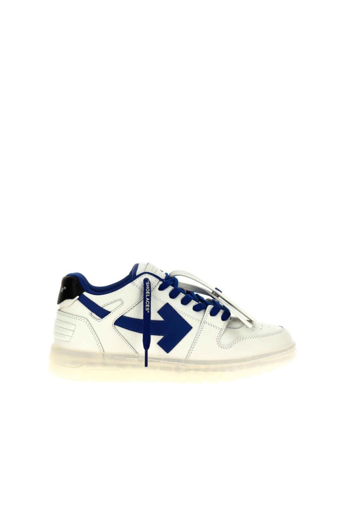 Off White sneakers Out Of Office blue traparent vista laterale