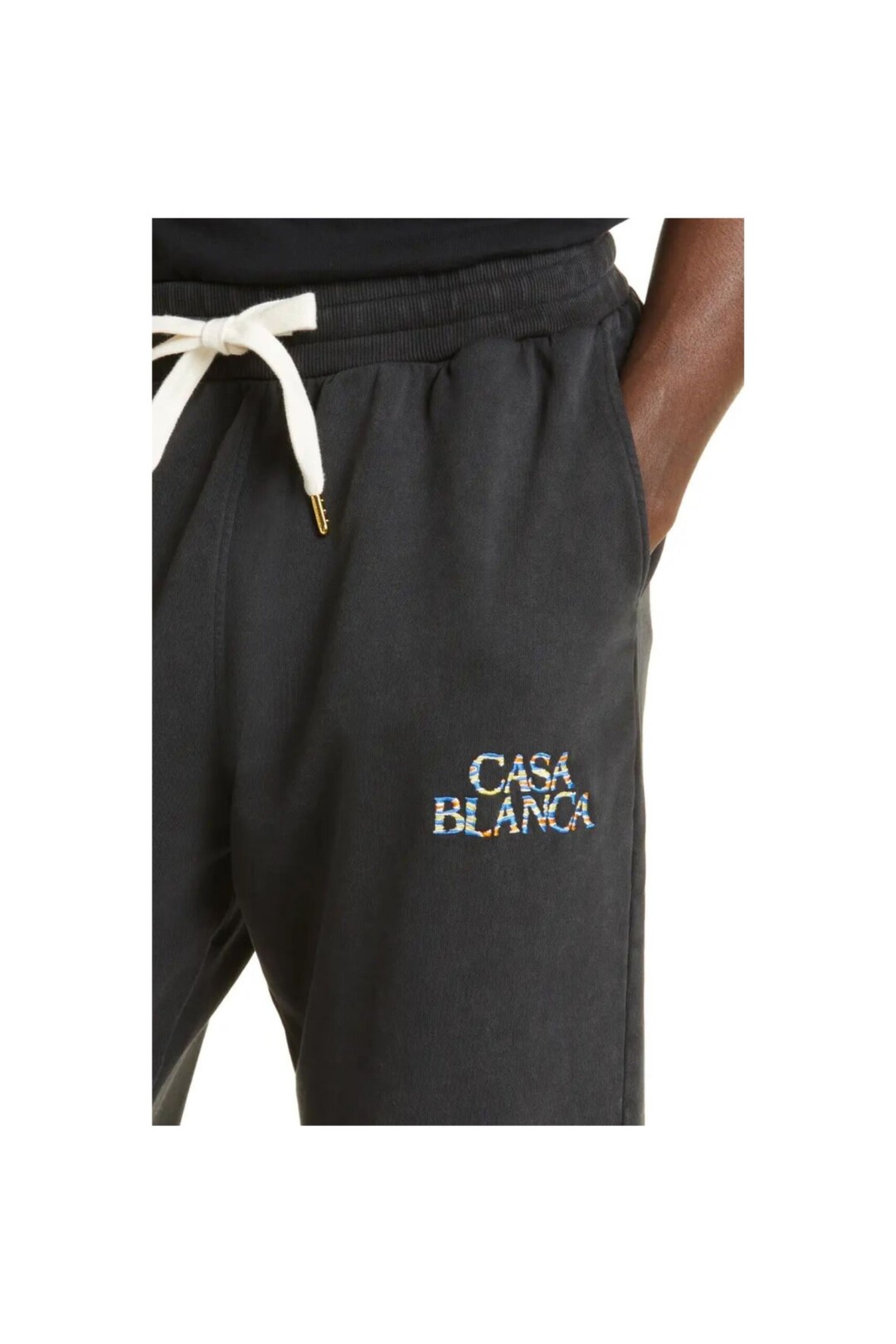 Casablanca Pantaloni della tuta in cotone con Logo ricamato