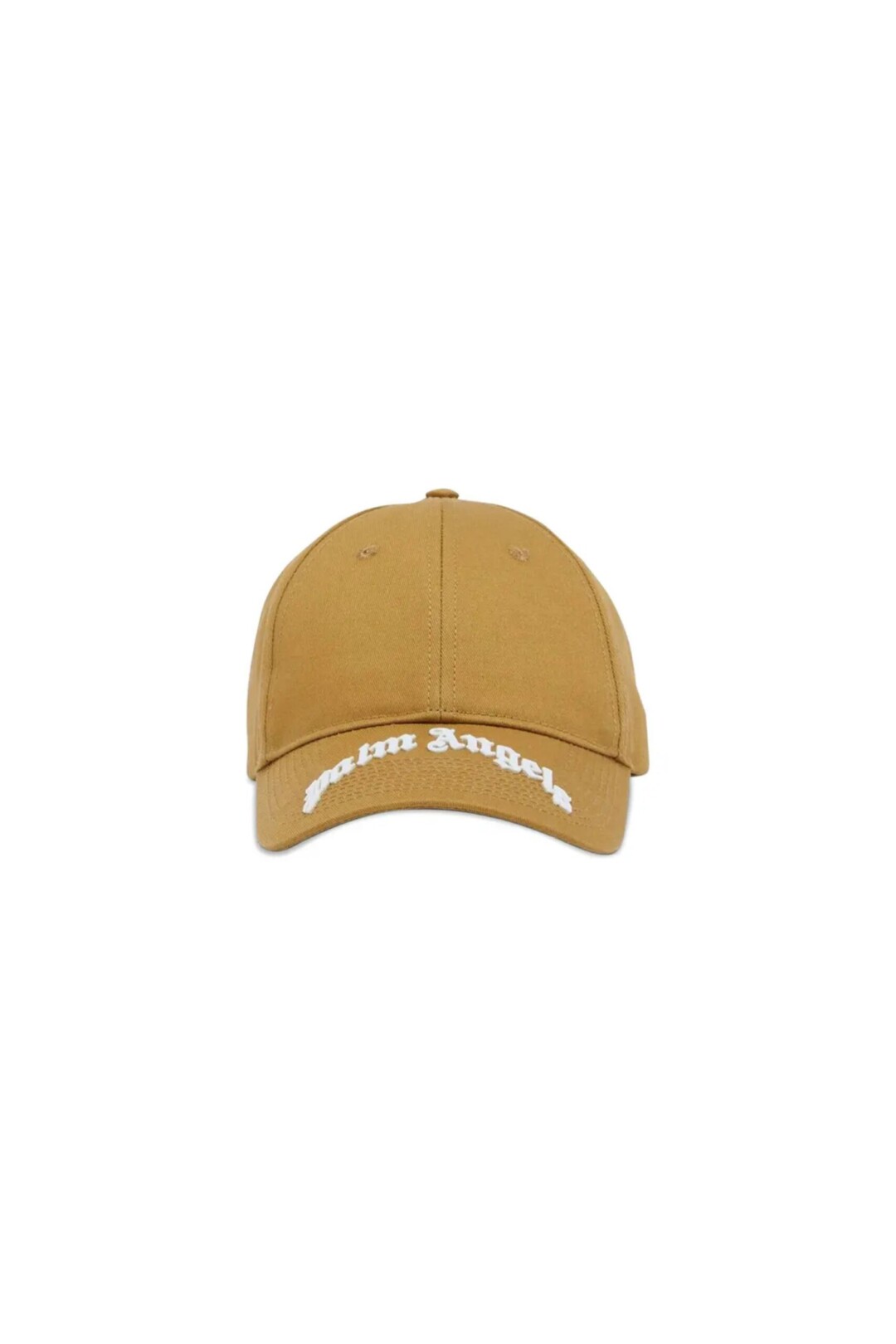 Palm Angels Cappello Curved Logo marrone vista frontale