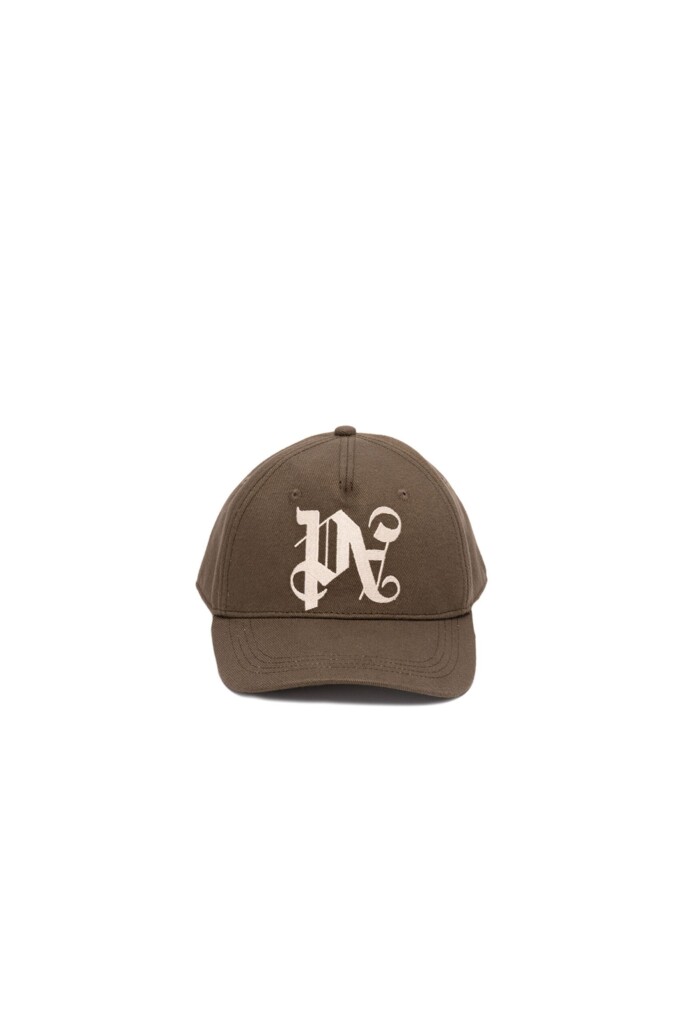 Palm Angels Cappello con Monogramma marrone vista frontale