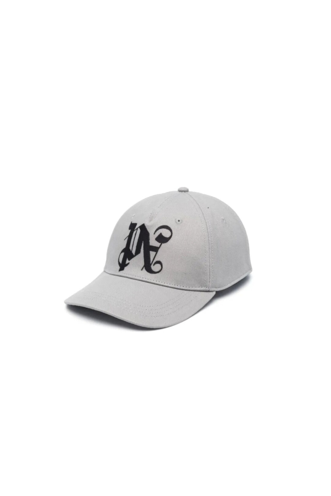 Palm Angels Cappello con Monogramma grigio vista frontale