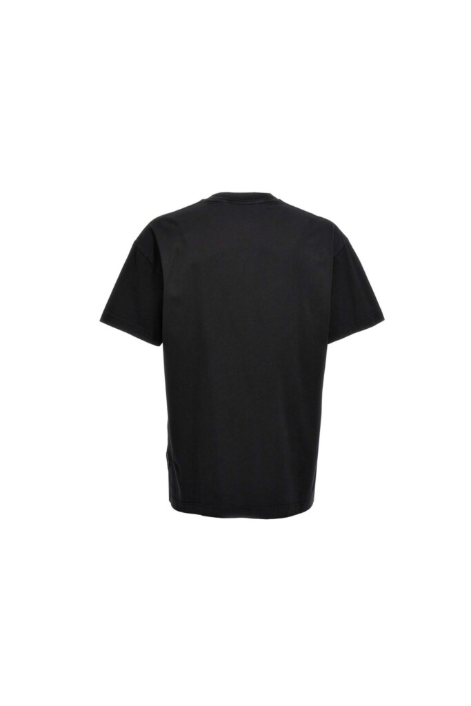 Palm Angels T shirt con Stampa Logo nera vista retro
