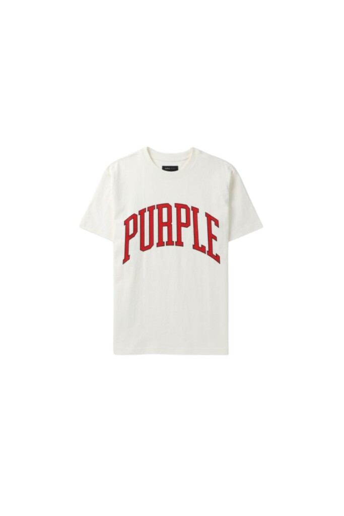 Purple Brand T shirt con Logo in Jersey vista frontale