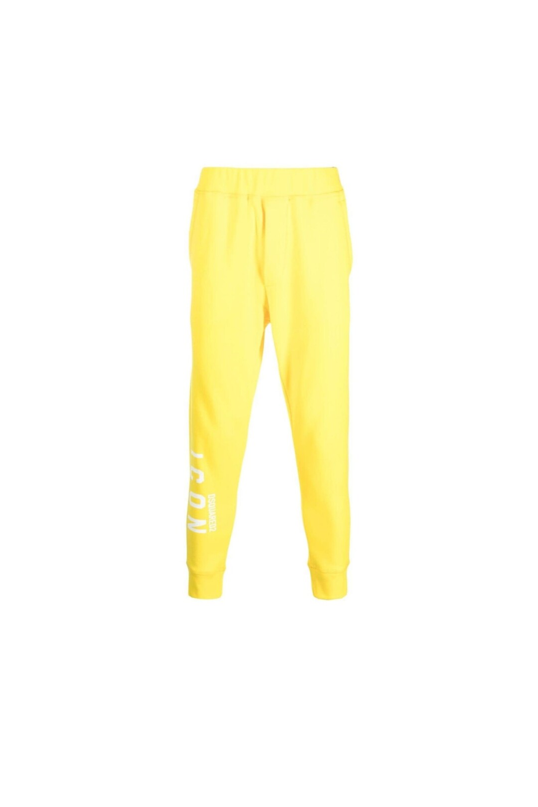 Dsquared2 Pantaloni della tuta Con logo ICON giallo vista frontale