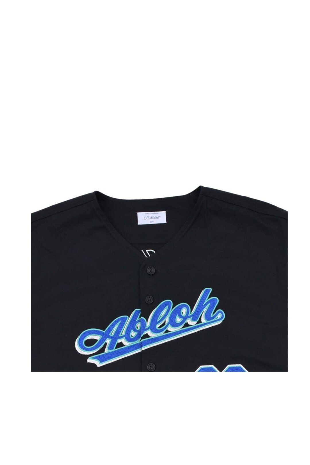 Off White Camicia a maniche corte con Ricamo