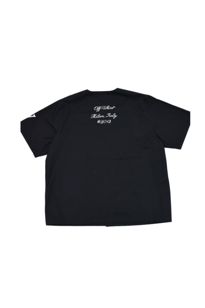 Off White Camicia a maniche corte con Ricamo vista retro