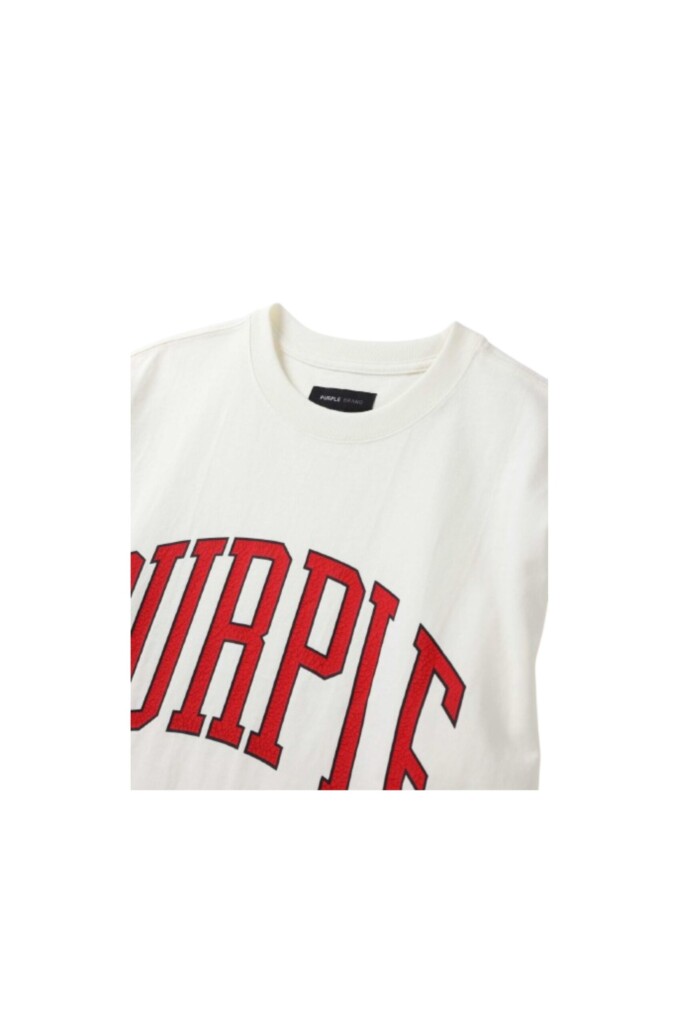 Purple Brand T shirt con Logo in Jersey zoom logo