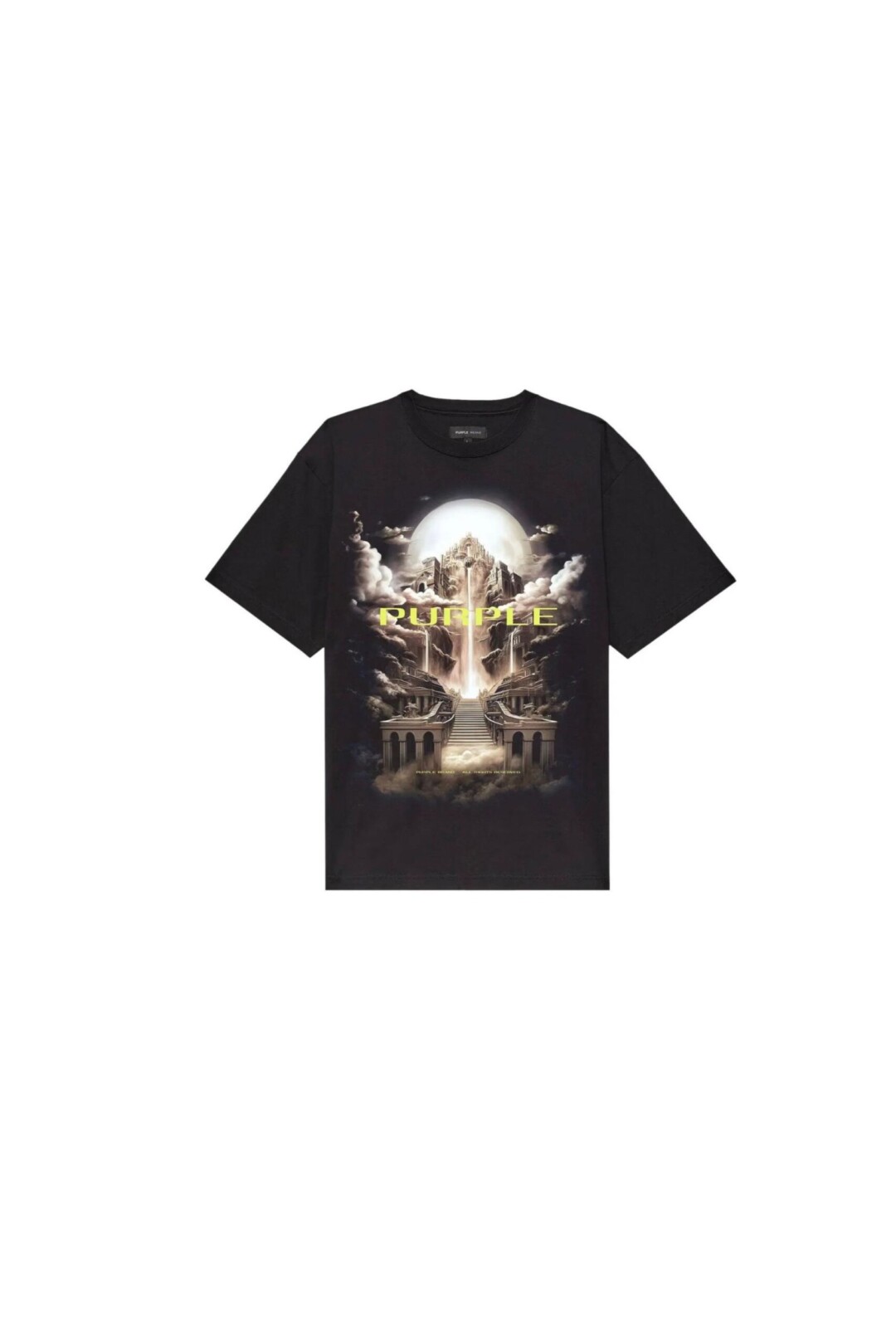 Purple Brand T shirt con logo vista frontale