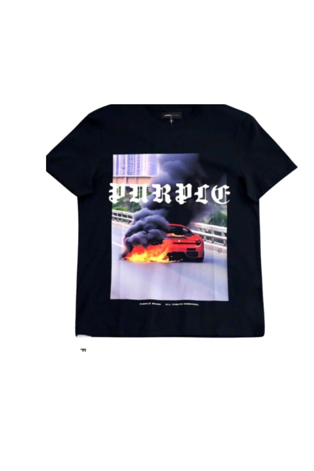 Purple Brand T shirt con Grafica vista frontale