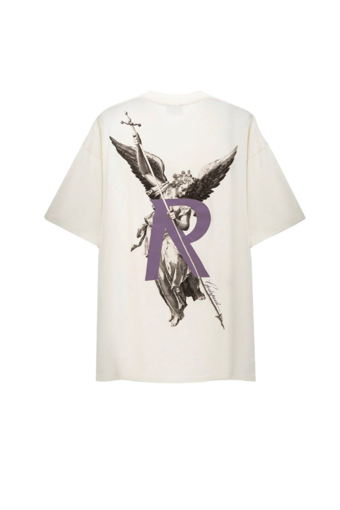 Represent T-shirt Archangel bianca vista retro