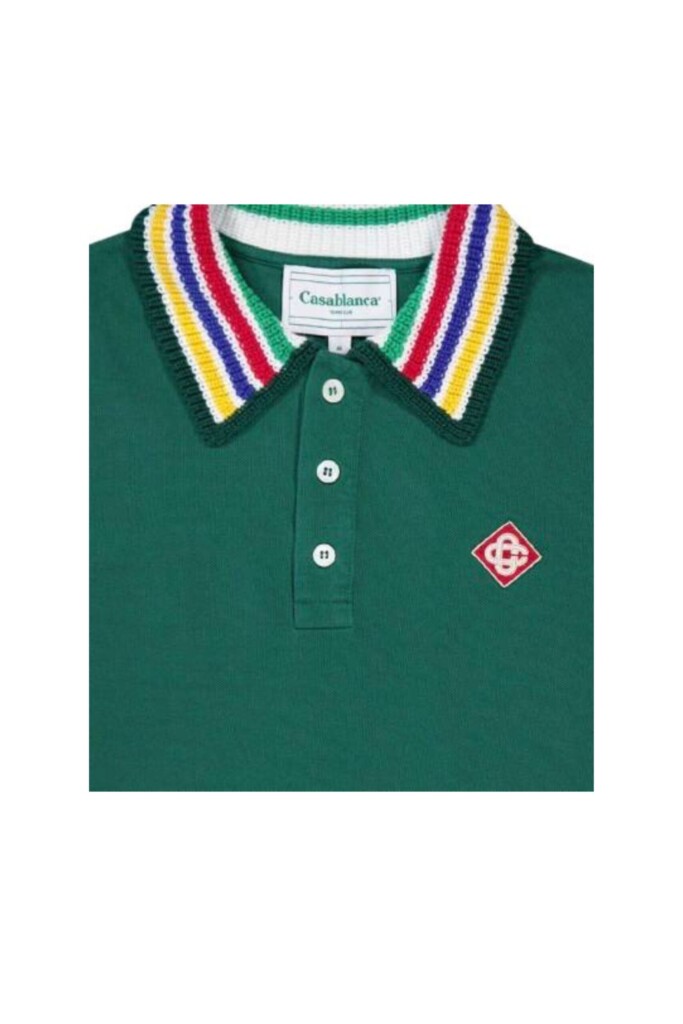 Casablanca Polo in cotone zoom logo