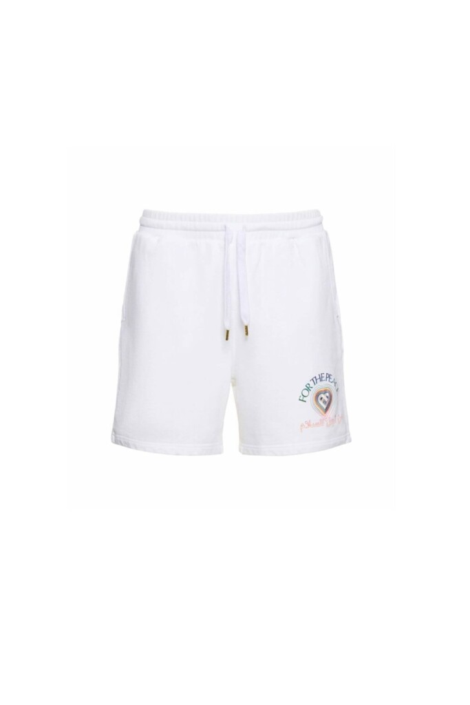 Casablanca Shorts con Patch Logo vista frontale