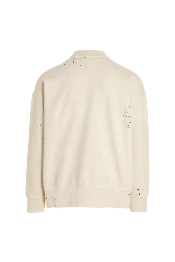 Palm Angels Felpa con Logo Effetto Vissuto vista retro