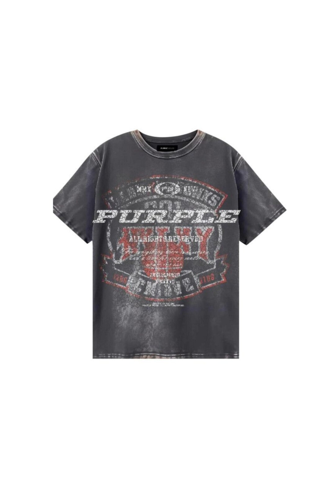 Purple Brand T shirt Inside Out vista frontale