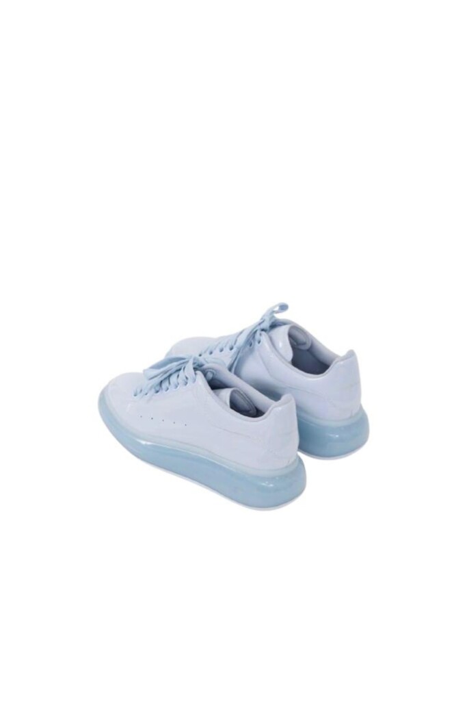 Alexander Mcqueen Sneakers Oversize in Pelle verniciata vista retro