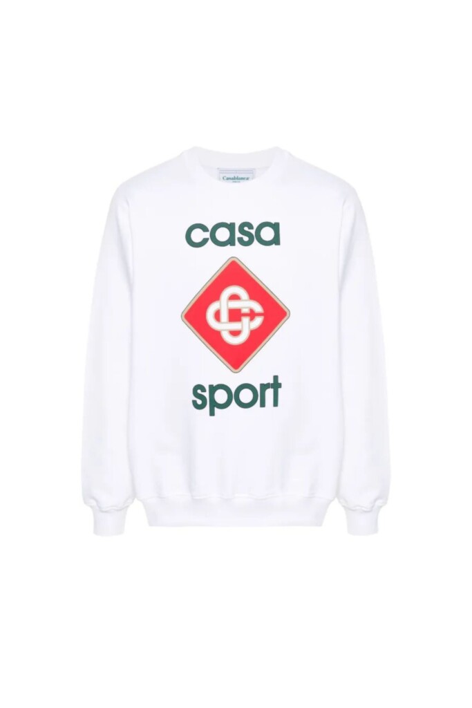 Casablanca Felpa con Logo Casa Sport vista frontale