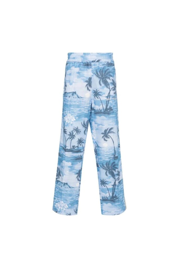 Palm Angels Pantaloni con stampa Sunset vista retro