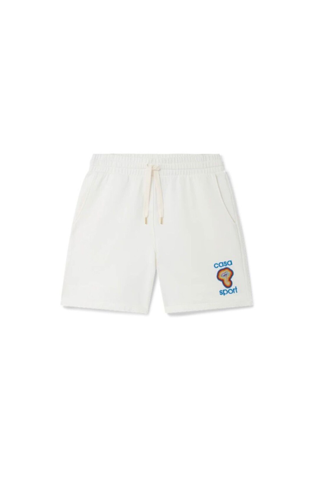 Casablanca Short con Patch casa sport Ricamata vista frontale